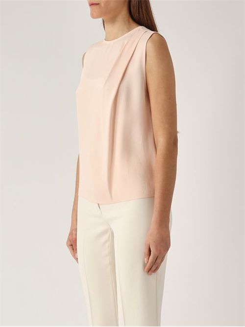 Top in raso lucido con pieghe TWINSET | TP2652/00178